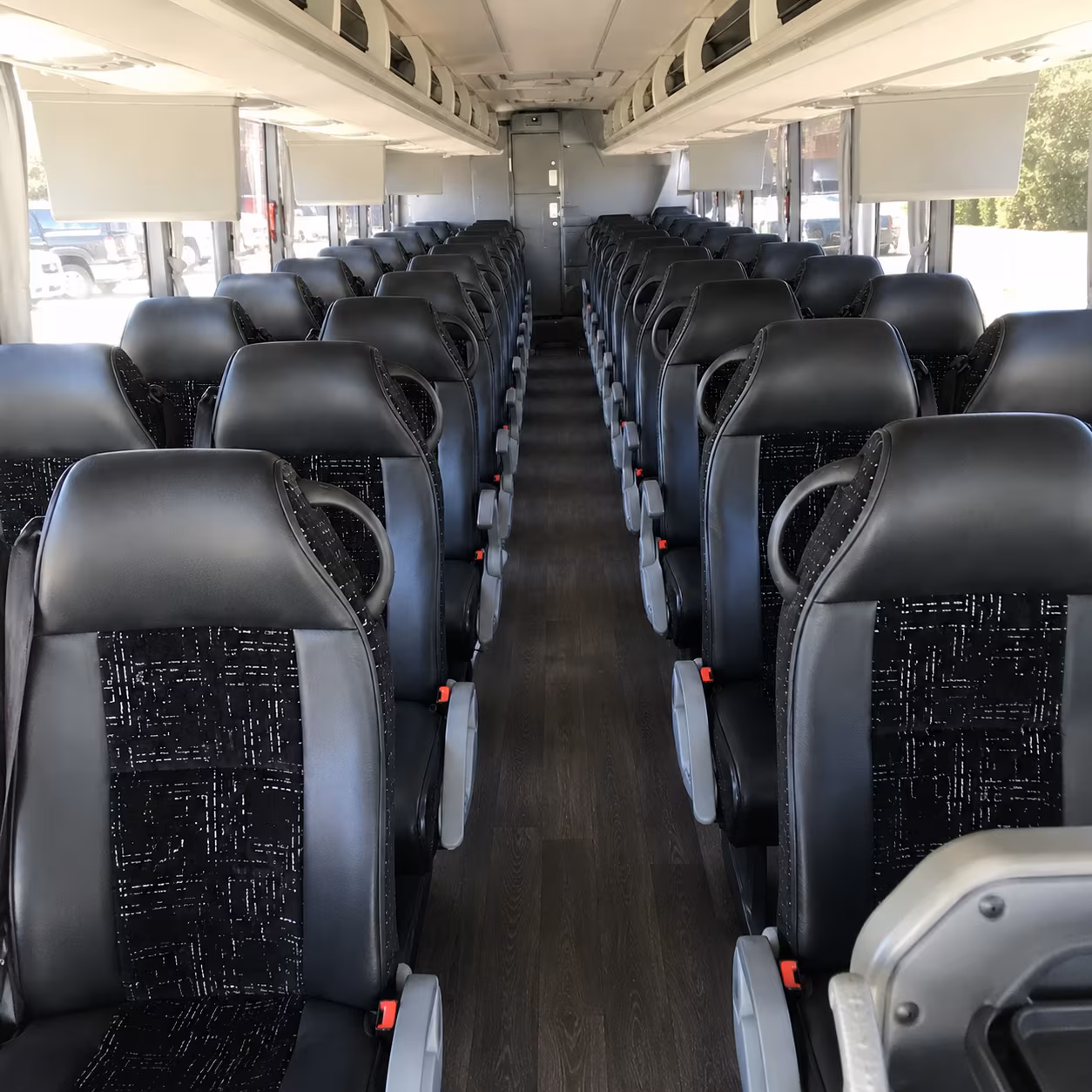 bellingham charter bus rental interior